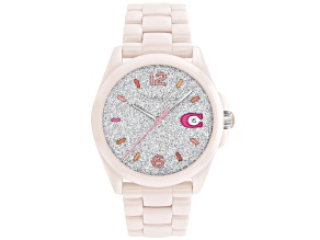 Coach Women's Greyson Gray Dial, Pink Ceramic Watch