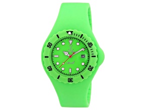 Toy Watch Women's Jelly Green Dial, Green Silicone Watch