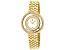 Christian Van Sant Women's Gracieuse White Dial, Yellow Stainless Steel Watch