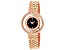 Christian Van Sant Women's Gracieuse Black Dial, Rose Stainless Steel Watch