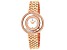 Christian Van Sant Women's Gracieuse White Dial, Rose Stainless Steel Watch