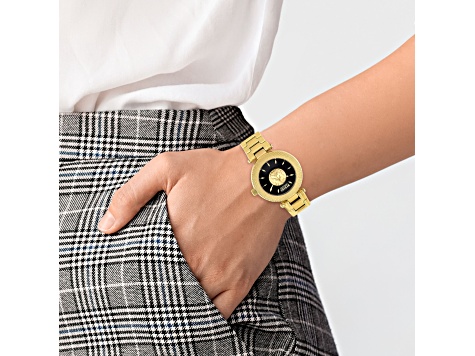 Versus Versace Brick Lane Womens Watch 36mm Gold Tone Case  display picture 1