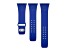 Gametime Texas Rangers Debossed Silicone Apple Watch Band (42/44mm M/L). Watch not included.