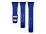 Gametime Chicago Cubs Debossed Silicone Apple Watch Band (42/44mm M/L). Watch not included.