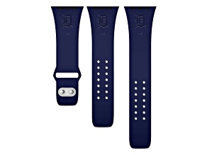 Gametime Detroit Tigers Debossed Silicone Apple Watch Band (42/44mm M/L). Watch not included.
