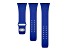 Gametime New York Mets Debossed Silicone Apple Watch Band (42/44mm M/L). Watch not included.