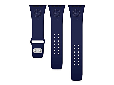 Gametime Seattle Mariners Debossed Silicone Apple Watch Band (42/44mm M/L). Watch not included.