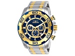 Invicta Pro Diver 50mm Blue Dial Stainless Steel Band Quartz Watch