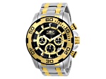 Invicta Pro Diver 50mm Black Dial Stainless Steel Band Quartz Watch