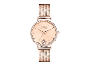 Versus Versace Mar Vista Womens Watch 34mm Rose Case Rose Enamel Dial Rose Bracelet