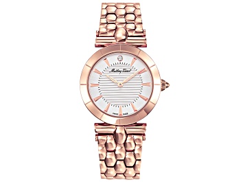 Picture of Mathey Tissot Women's Classic White Dial Rose Stainless Steel Watch
