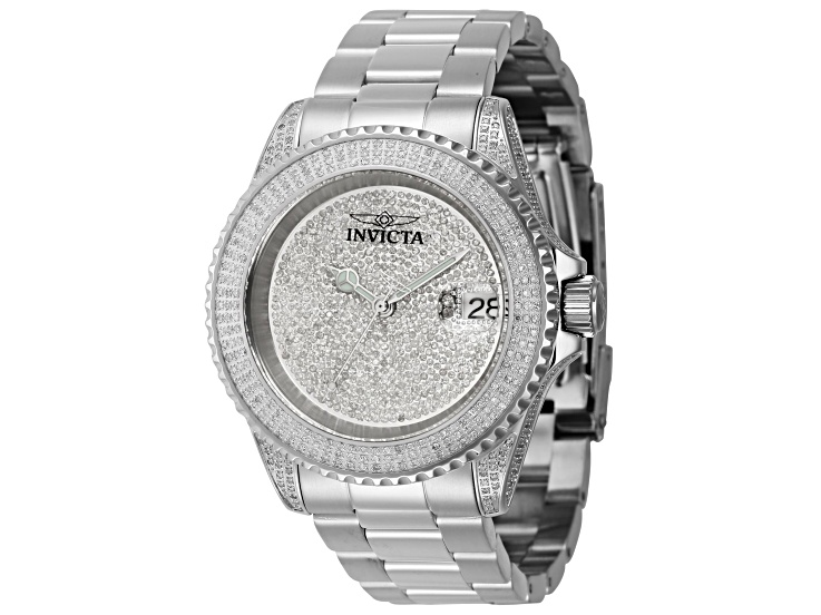 Invicta Diamond Pro Diver 40mm Automatic Stainless Steel Watch