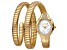 Just Cavalli Women's Serpente Lungo White Dial, Yellow Stainless Steel Watch