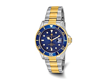 Picture of Mens Charles Hubert Two-tone Stainless Steel Blue Dial Watch