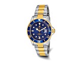 Mens Charles Hubert Two-tone Stainless Steel Blue Dial Watch