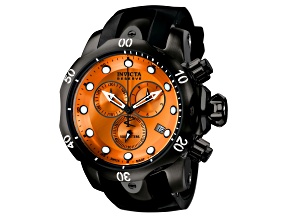 Invicta Reserve Venom 53.7mm Red Dial Black Stainless Steel Quartz Watch