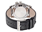 Glycine Men's Airman The Chief Vintage 40mm Automatic Watch with Black Leather Strap, White Dial