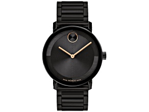 Movado Men's Bold Black Stainless Steel Watch