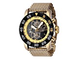 Invicta Invicta Racing 48mm Quartz Yellow Stainless Steel Mesh Watch