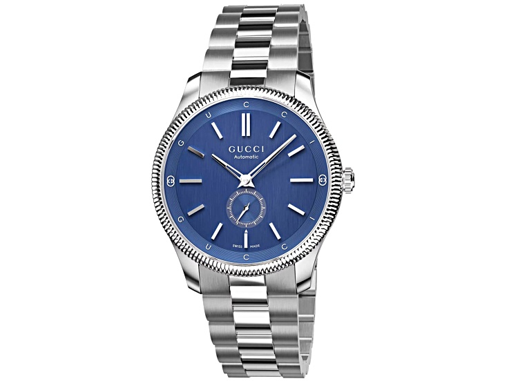 Gucci G-Timeless 40mm Stainless Steel Bracelet Blue Dial Automatic Watch
