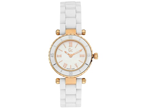 Guess Women's Classic White Ceramic Watch