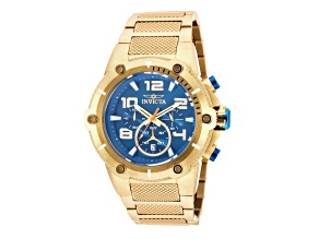 Invicta Men's Speedway 51.5mm Blue Dial Stainless Steel Bracelet Quartz Watch