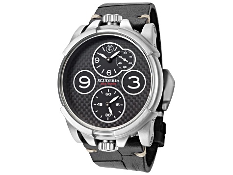 CT Scuderia Men's Due Tempi 44mm Quartz Dual Time Watch