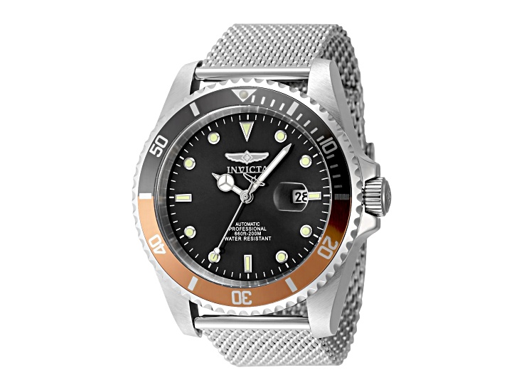 Invicta Pro Diver 47mm Grey Dial Stainless Steel Band Automatic Watch