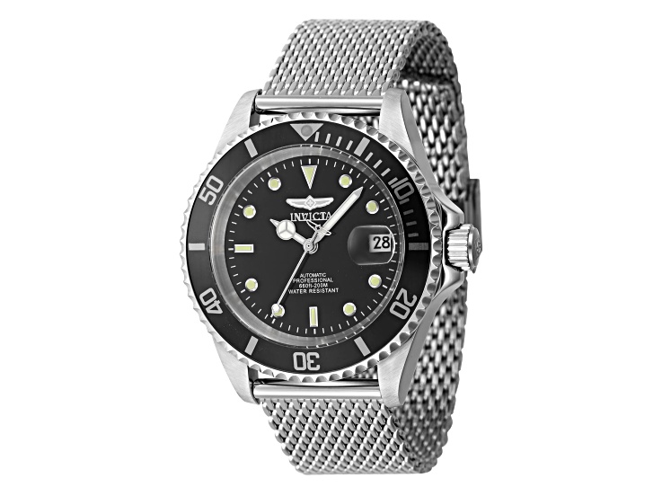 Invicta Pro Diver 40mm Black Dial Stainless Steel Automatic Watch