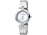 Just Cavalli Women's Donna White Dial, Stainless Steel Watch