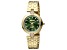Just Cavalli Women's Donna Green Dial, Yellow Stainless Steel Watch