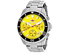 Seapro Men's Scuba 200 Chrono Yellow Dial, Stainless Steel Watch