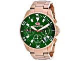 Seapro Men's Scuba 200 Chrono Green Dial, Rose Stainless Steel Watch