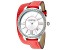 Swarovski Women's Alia Day Double Tour 37mm Quartz White Dial Red Leather Strap Watch