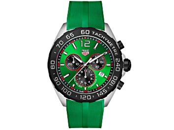 Picture of Tag Heuer Men's Formula 1 Green Dial, Green Rubber Strap Watch