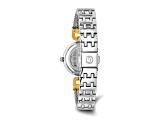 Charles Hubert Two-tone Stainless Steel Wire Bangle Silver Dial Watch