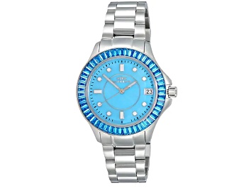 Picture of Oniss Women's Crown Blue Dial, Stainless Steel Bracelet Watch