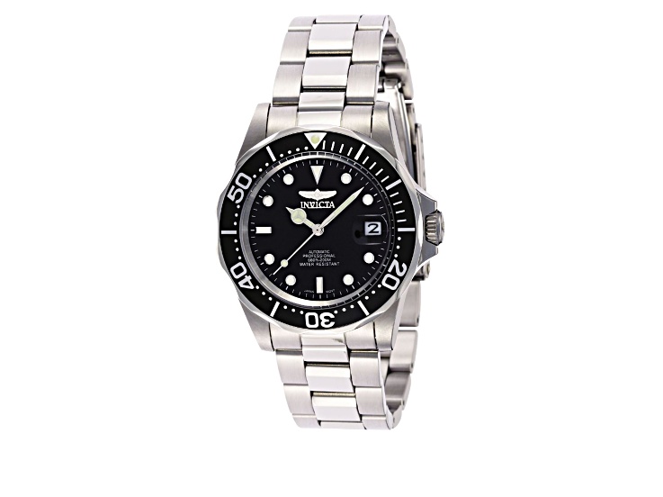 Invicta Pro Diver 40mm Black Dial Stainless Steel Band Automatic Watch