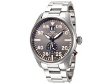 Glycine Men's Airpilot Chrono 44mm Quartz Gunmetal Dial Stainless Steel Watch