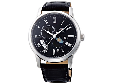 Orient Men's Sun & Moon 43mm Automatic Watch