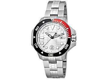 Picture of Roberto Cavalli Men's Classic White Dial, Stainless Steel Bracelet Watch