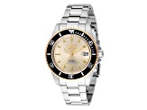 Invicta Pro Diver 40mm Champagne Dial Stainless Steel Band Automatic Watch