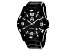 Jivago Men's Ultimate Black Dial with White Accents, Black Stainless Steel Watch