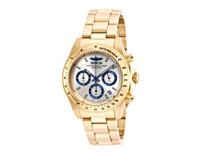 Invicta Speedway 39.5mm Silver Dial Stainless Steel Band Quartz Watch