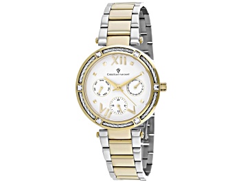 Picture of Christian Van Sant Women's Sienna Two-tone Stainless Steel Bracelet Watch