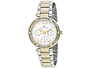 Christian Van Sant Women's Sienna Two-tone Stainless Steel Bracelet Watch
