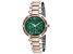 Christian Van Sant Women's Sienna Green Dial Rose Two-tone Stainless Steel Bracelet Watch