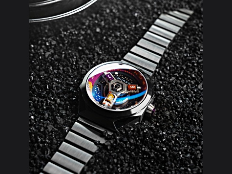 Nubeo Skylab Gray Dial White Bezel White Stainless Steel Band