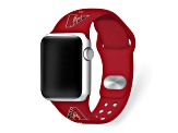 Gametime MLB Arizona Diamondbacks Red Silicone Apple Watch Band (38/40mm M/L). Watch not included.