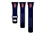 Gametime MLB Boston Red Sox Navy Silicone Apple Watch Band (38/40mm M/L). Watch not included.